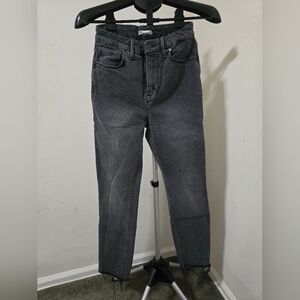 Good American Gray Ankle Jeans